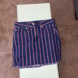 AE striped mini skirt